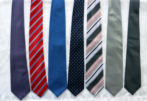 New gents polyester ties - new,