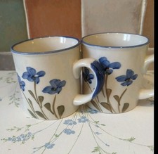 Vintage Hand Painted Mugs X2