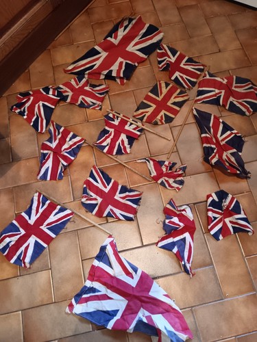 Vintage union jack flags - union,
