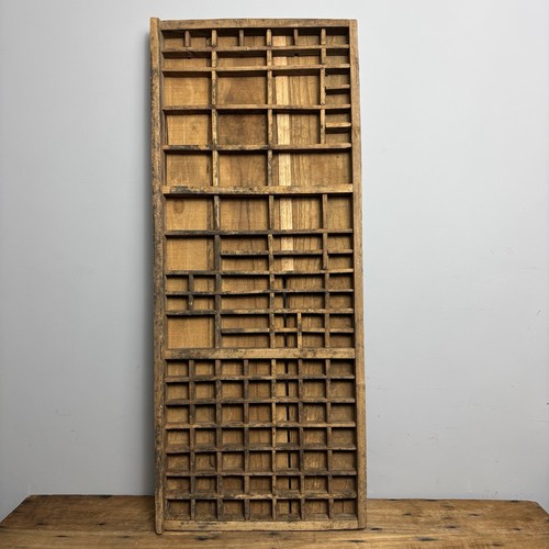 Vintage wooden printers tray - wooden,