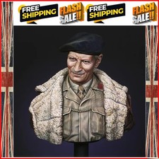 1/10 Bernard, Resin Model figure Bust, GK, WWII Military theme, Unassembled a...