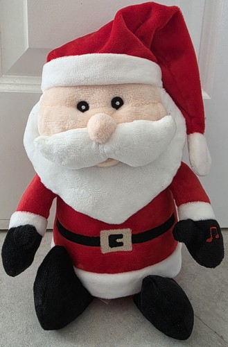 Christmas singing santa plush - singing,