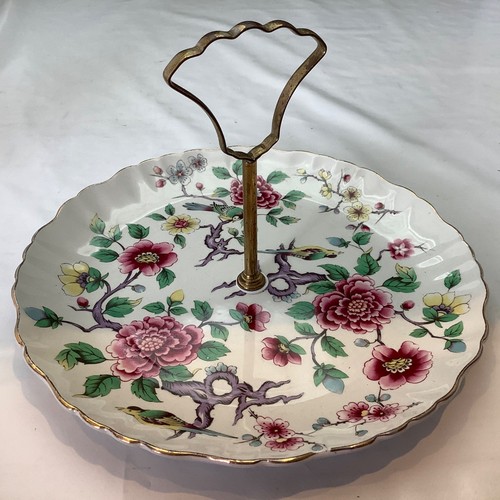 Vintage china cake - cake, stand