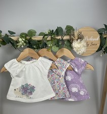 NEXT Baby Girls Preloved Set Of 3 Hedgehog T- Shirts First Size