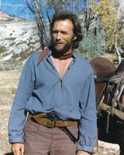 Clint Eastwood in costume in