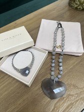 Lola Rose Large Faceted Heart