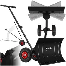 Snow Shovel Plough Ergonomic Pneumatic Tyres Shoveller Clearer Tilting Blade