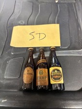 GUINNESS Advertising Three Various Vintage Miniature Bottles 9cm Bar Mancave 5d