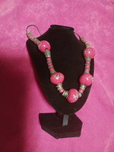 Vintage african red coral bead - vintage,