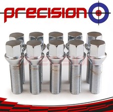 10 x Wheel Nuts For VW Volkswagen Golf MK4 Aftermarket Alloys For 10mm Spacers