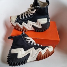 Converse Women's Platform Run Star motion hi Trainers Size 3  black 