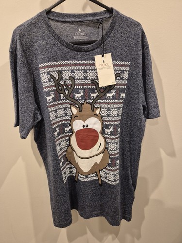 Next men blue christmas t - men's,