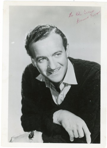 David niven hand signed - david, (pen)