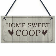 Funny chicken sign home sweet - chicken,