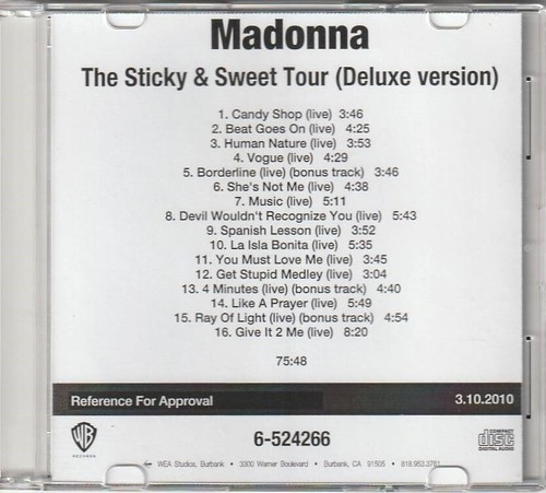Madonna the sticky - the, &