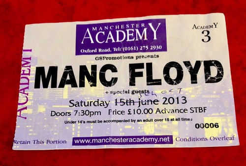 Manc floyd ticket - ticket, floyd'