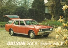 Datsun Nissan 260C MkII Estate 1976-77 UK Market Sales Brochure Cedric FAIR