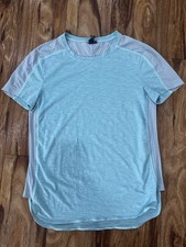 Sweaty Betty Turquoise Breeze Short Sleeve Running Top Size xs 