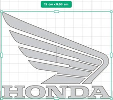 2x Honda sticker decals