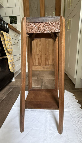 Vintage art deco wooden plant - deco,