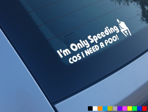 Only speeding cos need a - only,