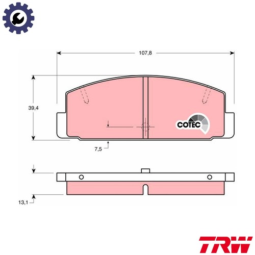 Brake pad set disc - pad,
