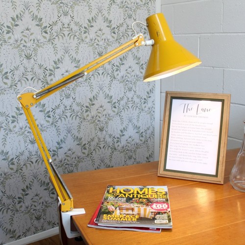 Yellow architect lamp - by, hcf