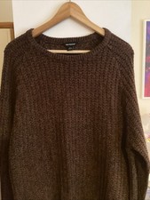BROWN MIX LONG SLEEVED JUMPER BY CEDAR WOOD STATE..SIZE XL..PREOWNED