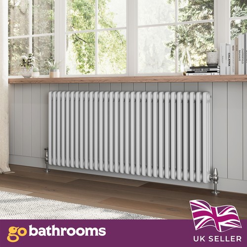 White horizontal triple panel - white,