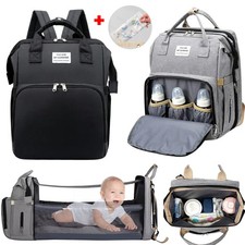 Baby Changing Bag Diaper Bag Large Nappy Backpack with Portable Changing Mat UK