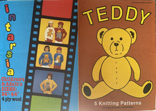 5 Teddy intarsia bear jumper KNITTING PATTERN Gary Kennedy Koala ready bed 1990