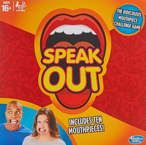 Speak out game hasbro - out,