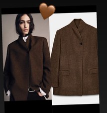 Zara HERRINGBONE WOOL BLEND