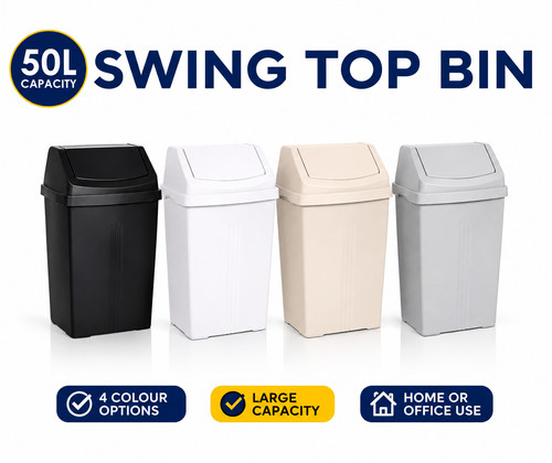 50l plastic swing - 50l, dustbin