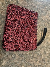 Deep red and black Sequin