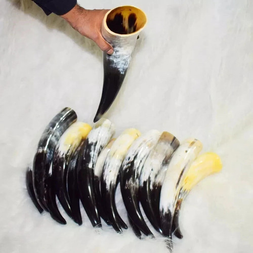 Authentic viking drinking horn - drinking,