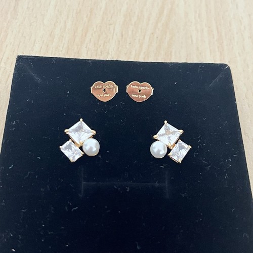 Kate spade earrings studs gold - spade,