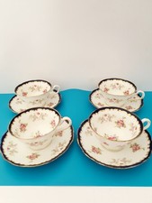 JACKSON&GOSLING GROSVENOR CHINA ENGLAND  Tea For 4 Cups & Saucers  (E009)