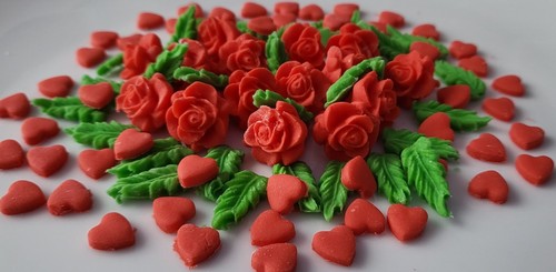 Valentine edible fondant - valentine,