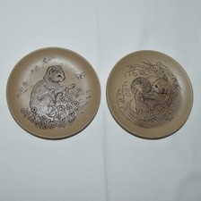 VINTAGE POOLE POTTERY - CAT SERIES - KITTEN & BUTTERFLY-KITTEN WITH BALL OF WOOL