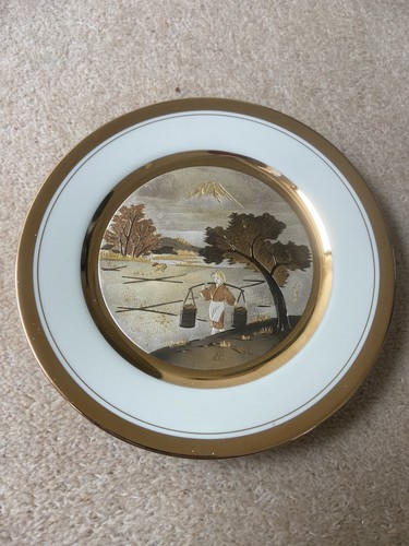Chokin art plate 24k - plate,