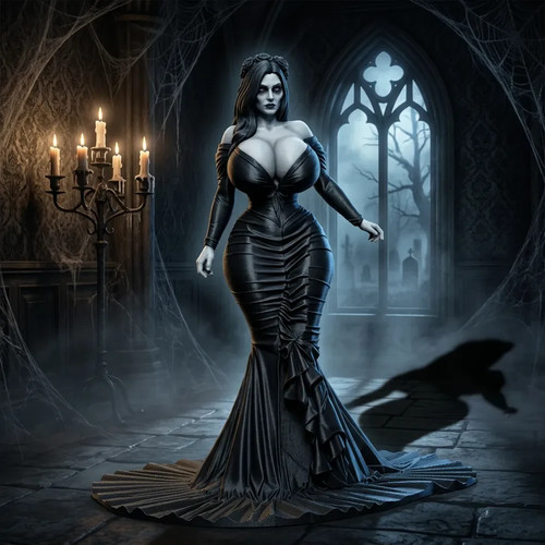 Curvy morticia addams gothic - morticia,