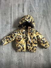 VERSACE KIDS Baroque pattern-print jacket Black/Gold 9/12months