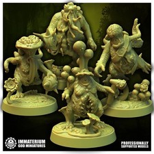 Set of 10 Mushglers- Immaterium God/Sci-fi/Tabletop Miniatures