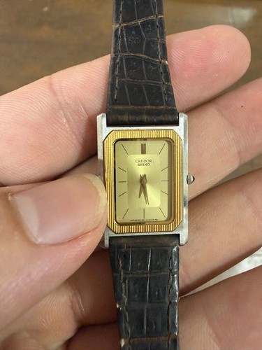 Seiko credor 14k gold bezel - seiko,