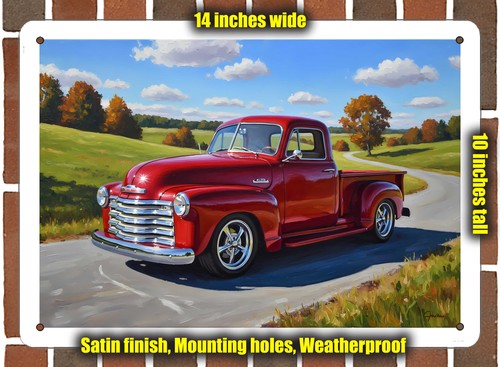 Metal sign 1951 chevrolet - metal,