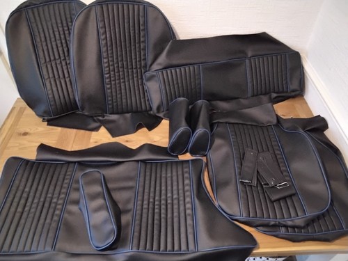 Mgb seats covers black - gt, with