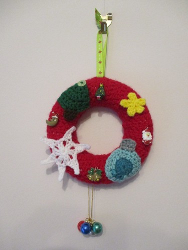 Hand crocheted decorated mini - crocheted/decorated,