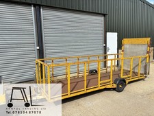 Commercial Factory Site Plant Trailer Farm Quad ATV Wheelie Bin Trailer wit Ramp