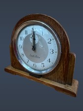 Smiths England Oak Alarm Clock